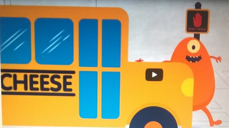 A new animated video will be used by Cobb County to teach children about pedestrian safety. Courtesy of Cobb County