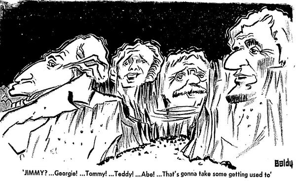 Jimmy Carter cartoons by Baldy