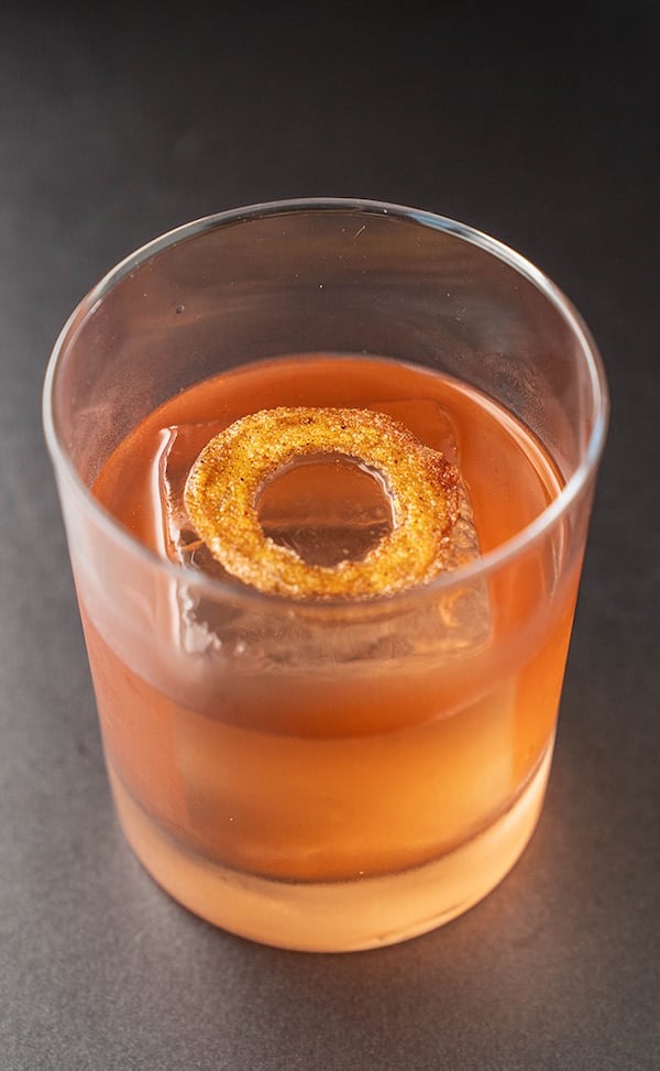 Gunshow's Peach cocktail sips like a bitter summer negroni. (Courtesy of Gunshow)