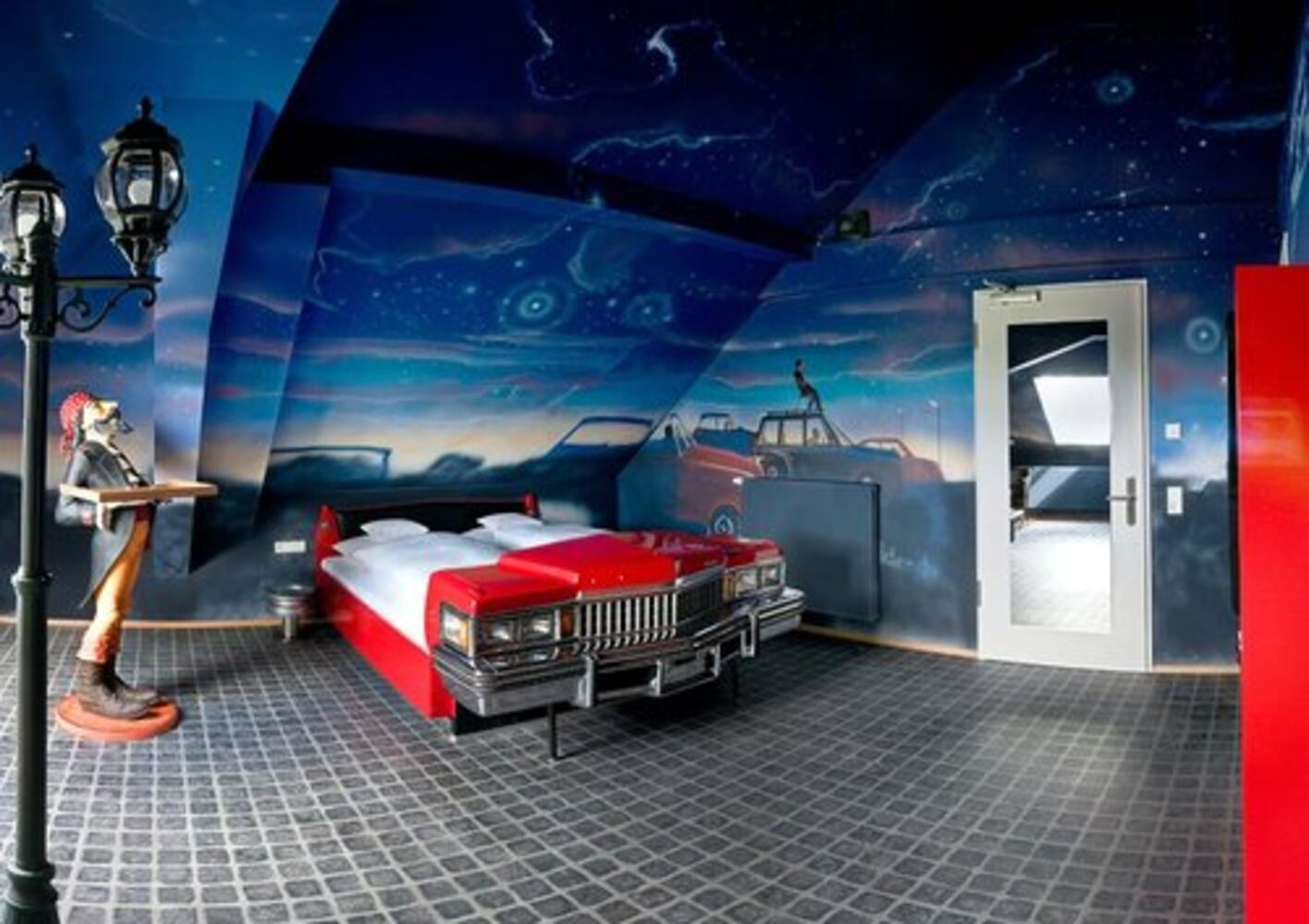 The V8 Hotel a joyride for car lovers