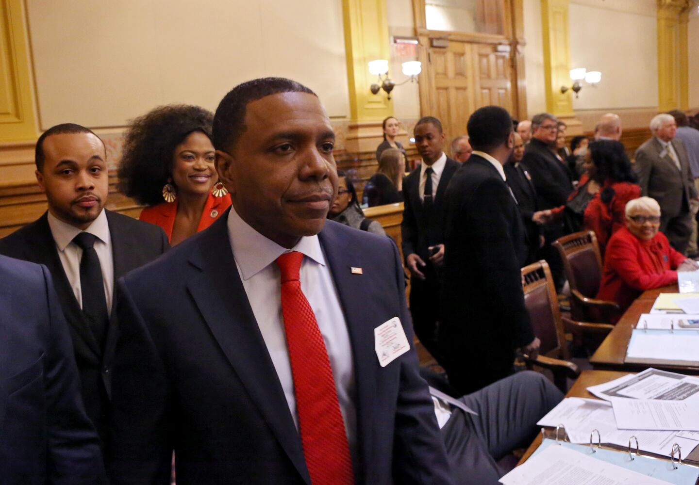 Rev. Creflo Dollar visits the Georgia Capitol