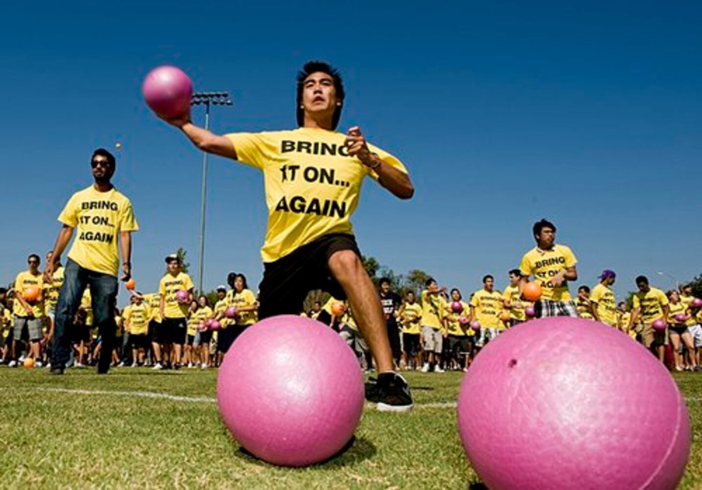 World's largest dodgeball game