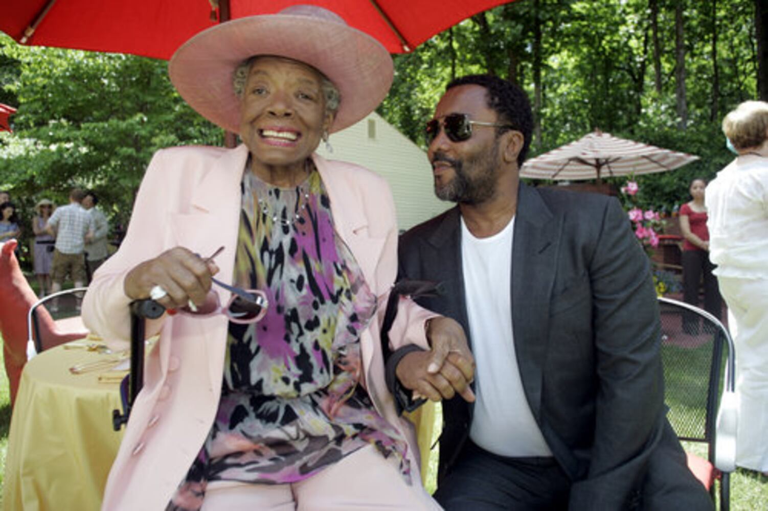 Maya Angelou's garden party