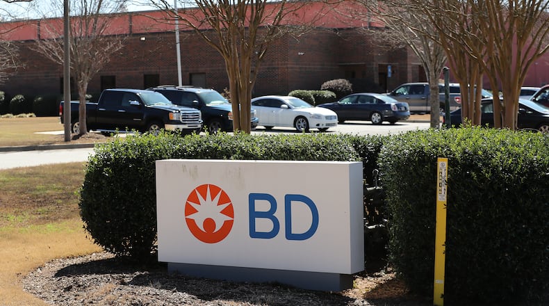 More than 150 lawsuits were filed this week in Gwinnett County State Court, each alleging that emissions from Covington companies caused cancer in residents there.
The suits claim that BD, a company that uses ethylene oxide to sterilize medical equipment, and SRG, an automotive parts manufacturer that uses trichloroethylene in its operations, contributed to elevated cancer diagnoses near their facilities. Curtis Compton ccompton@ajc.com