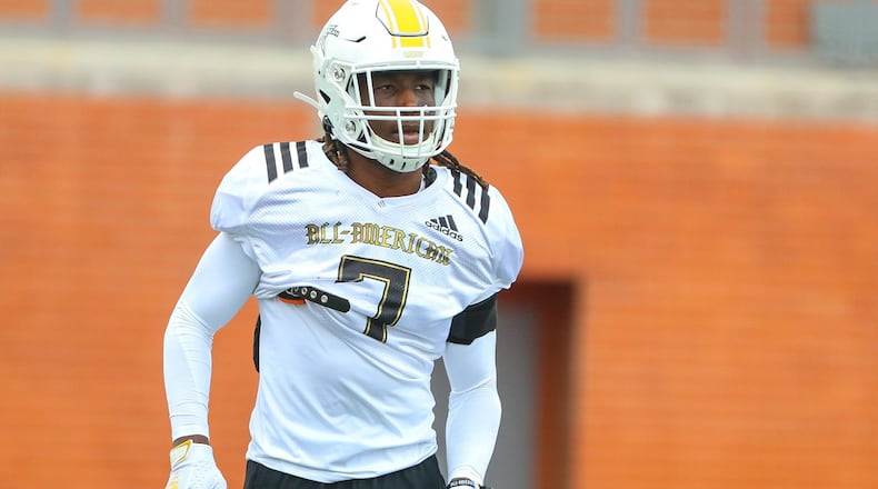 Kelee Ringo, a cornerback from Scottsdale, Arizona, revealed Saturday at the U.S. Army All-American Bowl, that he chose to play football at Georgia.