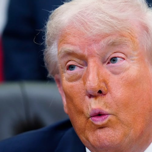 President Donald Trump speaks before signing a proclamation in the Oval Office at the White House, Tuesday, May 5, 2026, in Washington. (AP Photo/Jacquelyn Martin)
