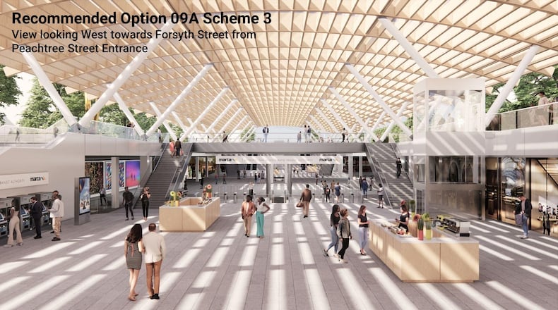MARTA plans to renovate Five Points station in downtown Atlanta. Here's one view of what it would look like.