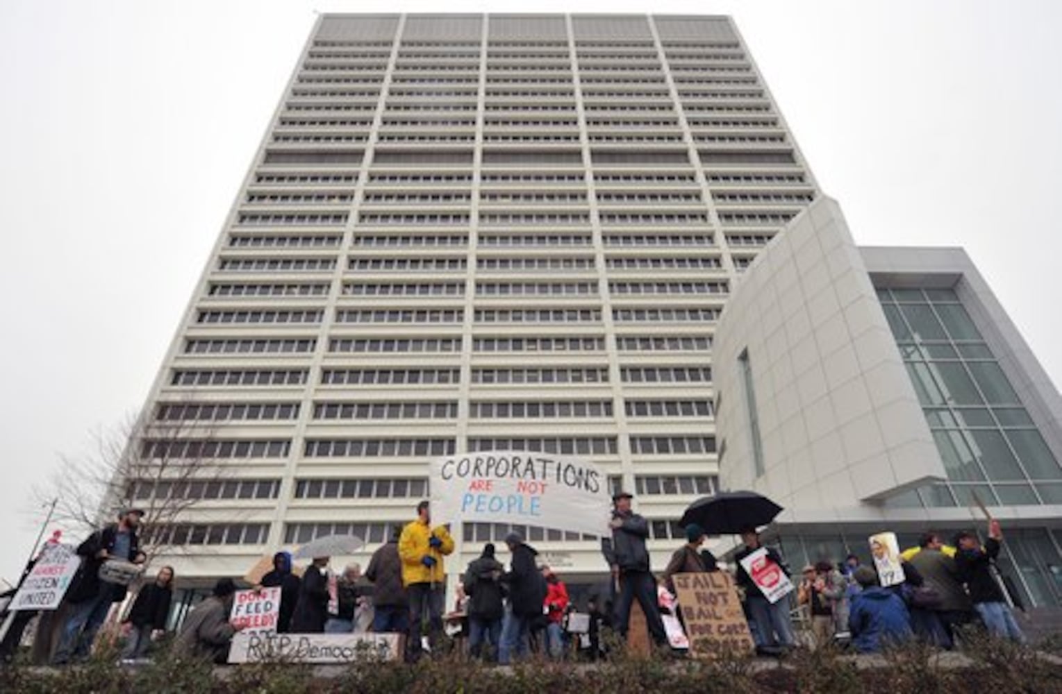 Occupy Atlanta protests at the Russell Federal Building