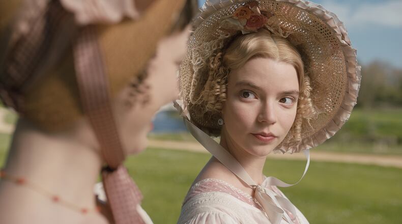 Anya Taylor-Joy, right, and Mia Goth star in “Emma.” Focus Features