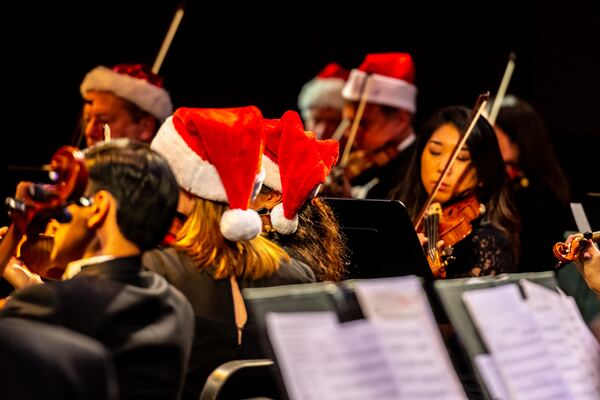 Sing along to holiday favorites performed by the Georgia Symphony Orchestra in Marietta Saturday.