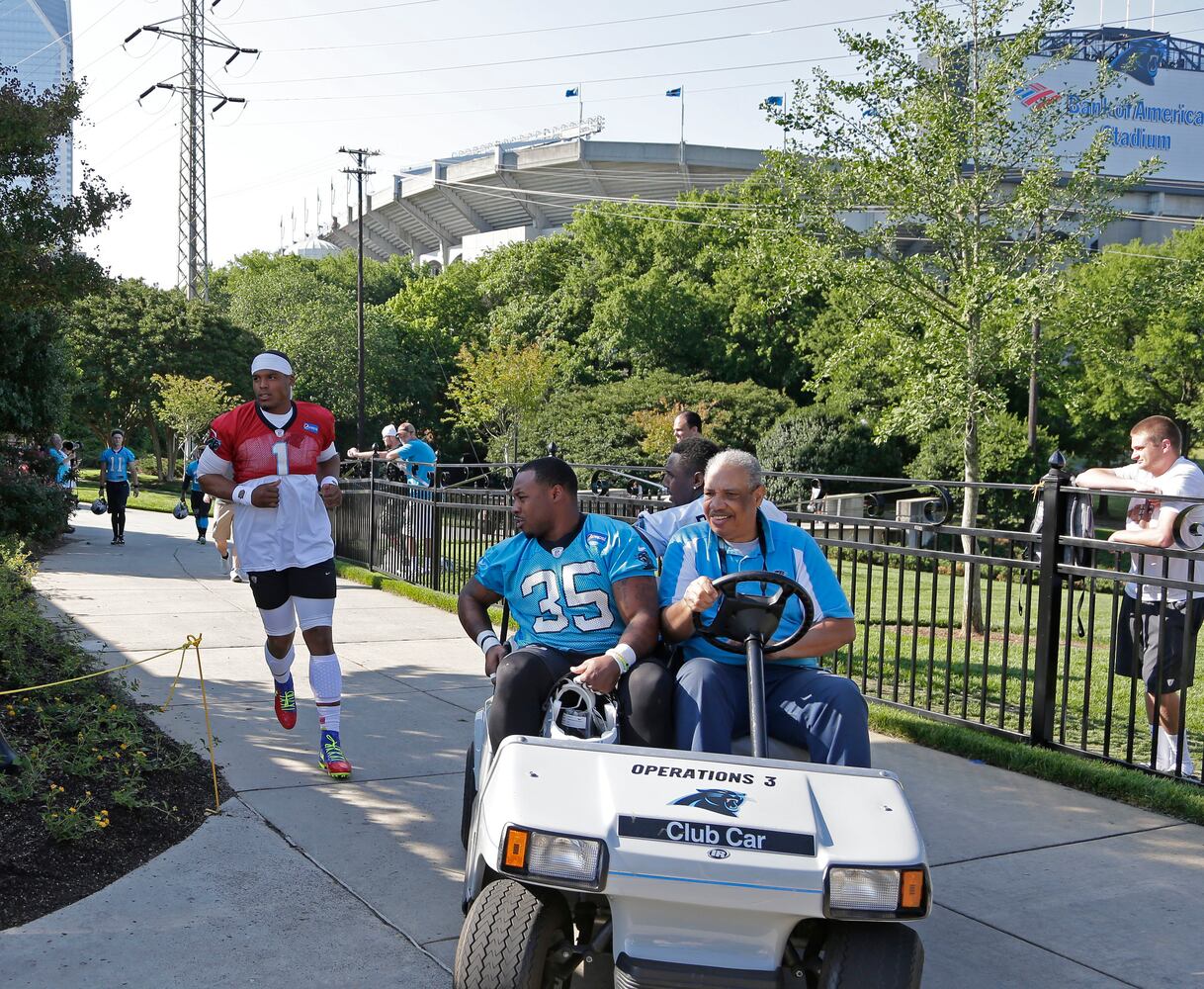 Cam Newton back on the field
