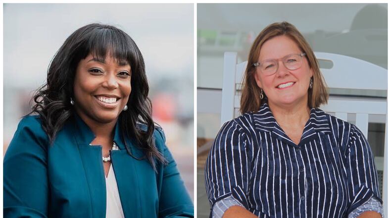 Melody Kelley (at left) and Linda Trickey are competing for the seat being vacated by incumbent Steve Soteres.
The women are of different backgrounds and say they’re deeply rooted in Sandy Springs. Each has a cause that they say motivates them. Photos courtesy Melody Kelley and Linda Trickey