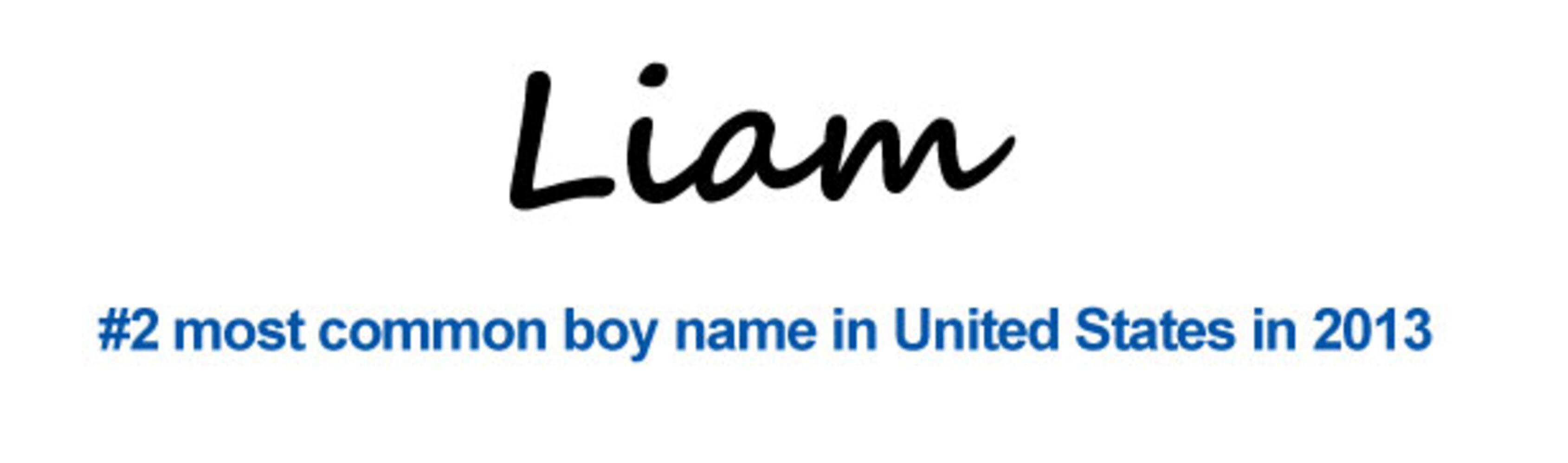 2013 Most Popular Baby Names