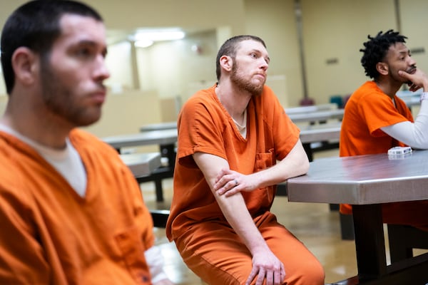 Inmates are chosen to participate in daily classes on topics such as conflict resolution, fatherhood, addiction and art. For these men, it’s a chance to practice freedom before they earn it back — and to face what keeps pulling them inside. (Olivia Bowdoin for the AJC)