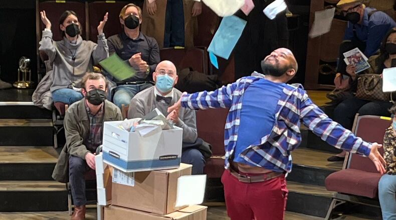 After his mom attempted suicide when he was seven, the Narrator began a list of things that make life worth living. O’Neil Delapenha alternates performances in the role, which involves much audience interaction, with two other actors.