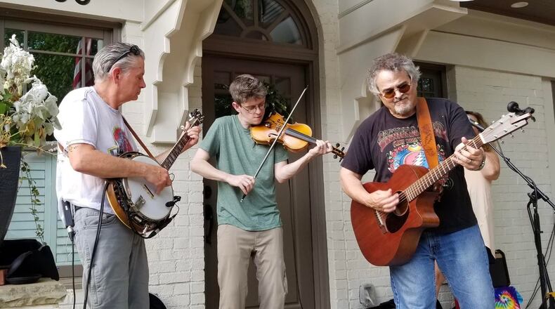 Magnolia Express playing at the recent Virginia Highland Porchfest.