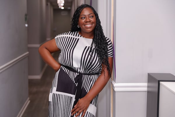 Mallorye Crowell, founder of The Higher Foundation, created The Higher Salon because she believes "hair care is a basic need, not a luxury." (Natrice Miller/AJC) 