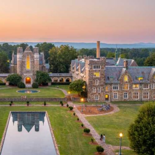 Sunset over the Berry College campus. Photo by Brant Sanderlin/Berry College.