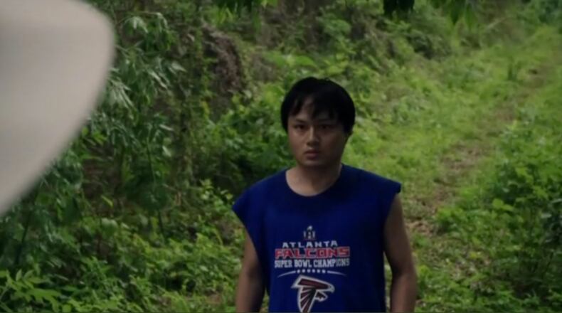 Athlon Sports' Bryan Fischer tweeted out a photo from a scene in AMC's "Preacher" on Monday, July 31, 2017.