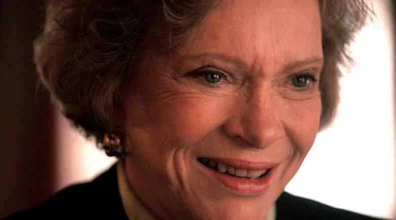 NEW YORK -- May 11, 1999 -- ROSALYNN-CARTER, 5-11 -- Rosalynn Carter during an interview last week. Mrs. Carter was the prelude to Hillary Rodham Clinton, a quietly rebellious first lady of the late 1970's who sat in on Cabinet meetings, pushed Congress to pass mental health legislation and was asked by her party to run for the U.S. Senate seat from Georgia.'What would I have done in Washington with Jimmy at home?' said Mrs. Carter on commenting on why she did not run for the Senate. (Librado Romero/New York Times Photo)