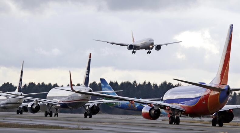 Pratt & Whitney jet engines are workhorses of the U.S. airline fleet. The company plans to expand its plant in Columbus. (AP Photo/Elaine Thompson)