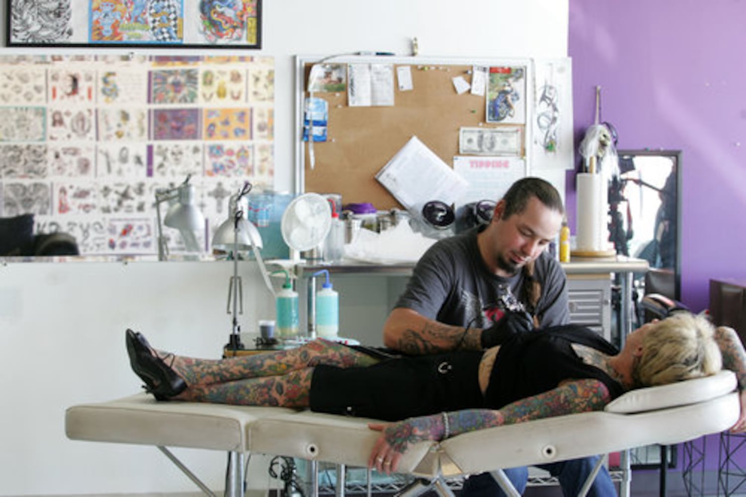 Texas grandma tattoos entire body