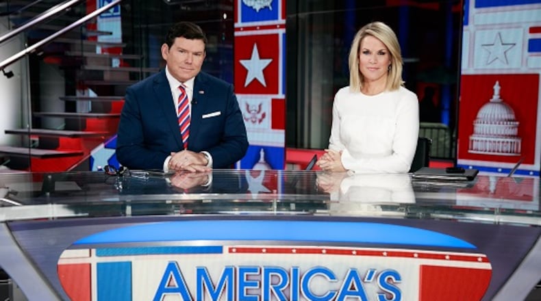 Bret Baier and Martha McCallum manned the Fox News news desk on midterm election night.
