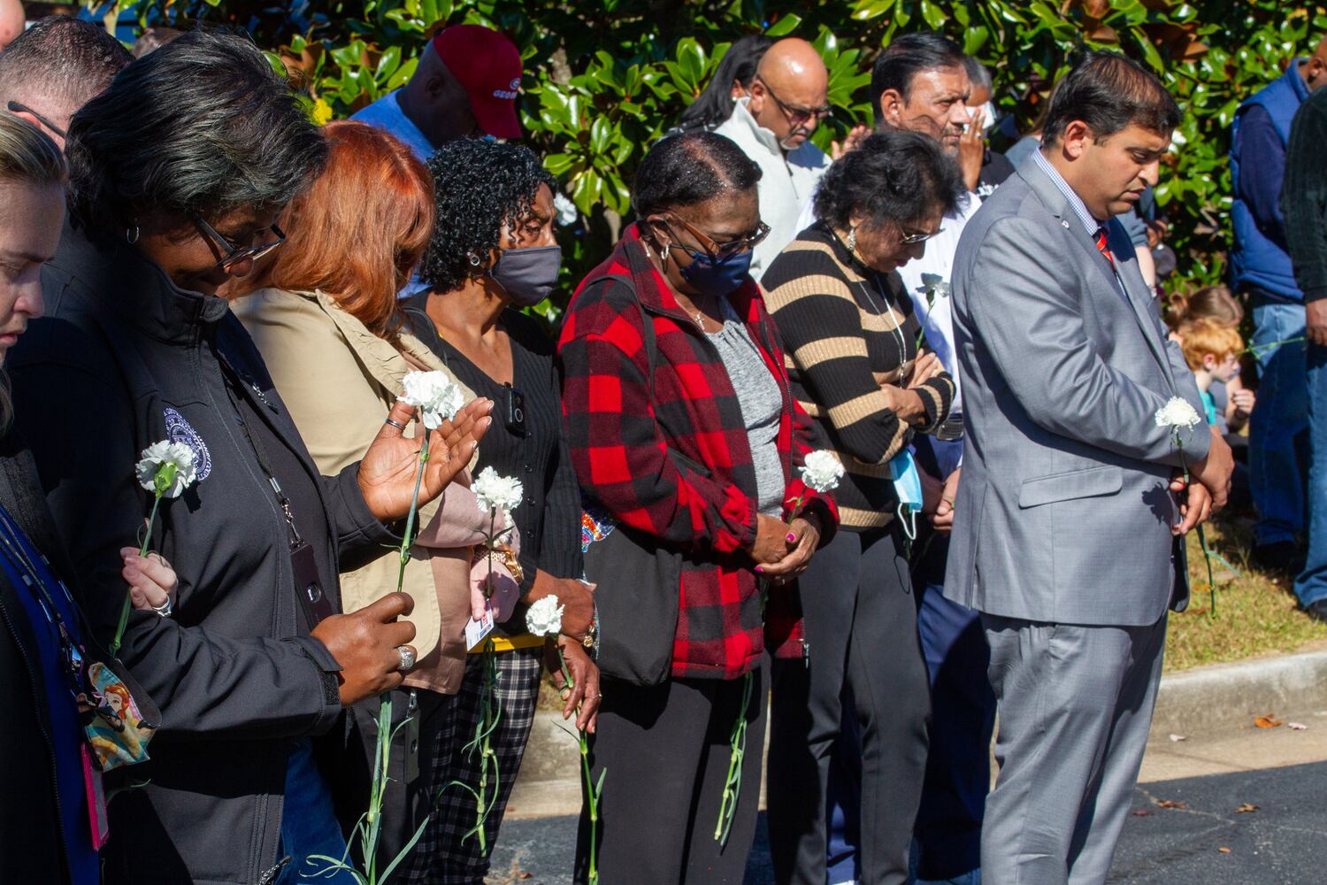 A community prayer vigil for Officer Paramhans Desai.