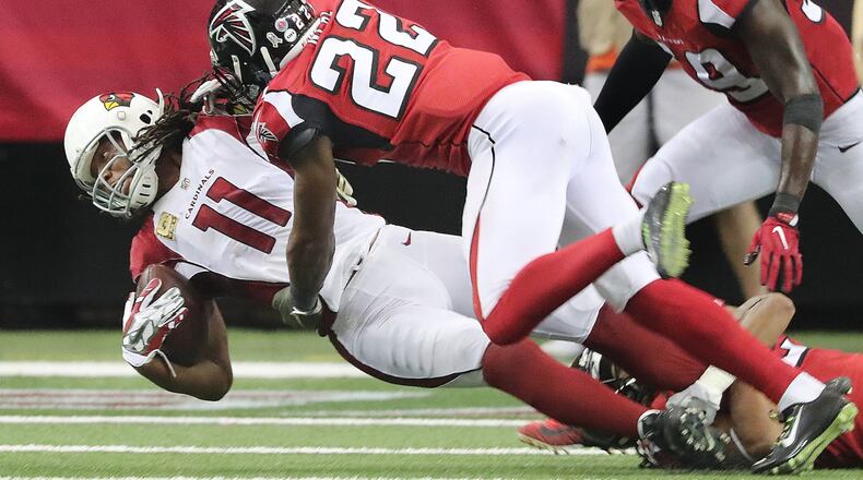Falcons rookie safety Keanu Neal had 106 tackles during the regular season,