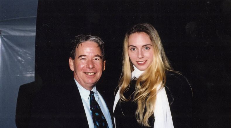 Photographer Ken Davidoff and his friend, Mindy McGillivray, at Mar-a-Lago on Jan. 24, 2003. Photo courtesy of Davidoff Studios