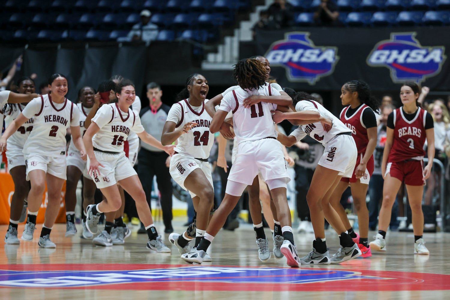 private girls basketball championship, Hebron Christian vs Holy Innocents’