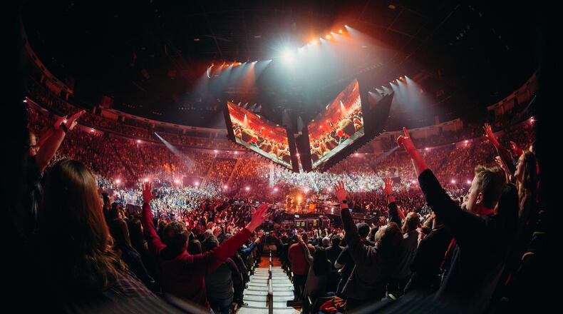 Thousands of young people attended the faith-based Passion 2018 Conferences in Atlanta and D.C. Credit: Brooke Bennett