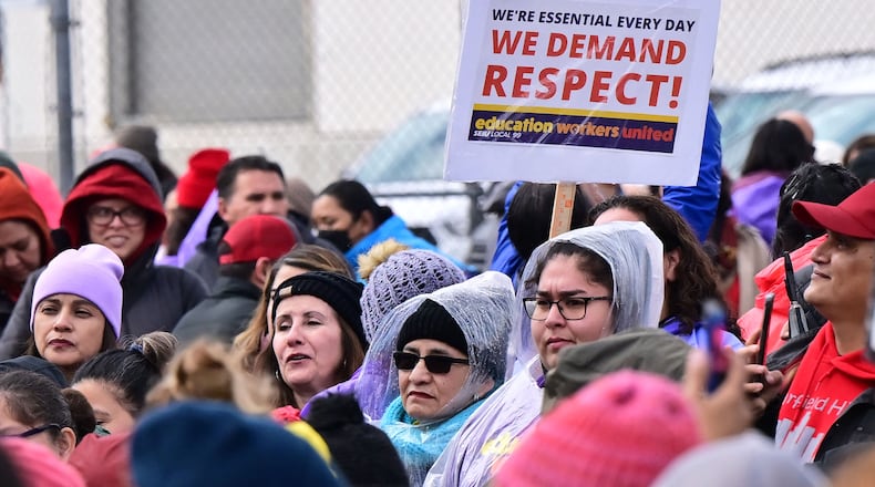 A national survey finds the percentage of teachers considering leaving the profession within the next two years fell from 44% to 35%. While classroom conditions appear to have changed modestly, the survey points out that the changes are for the better. (Frederic J. Brown.)
