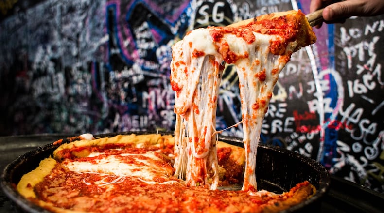 Gino's East pizza / Photo from the Gino's East Atlanta Facebook page