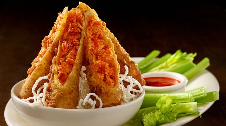 Buffalo Chicken Rolls at Grand Lux Cafe.