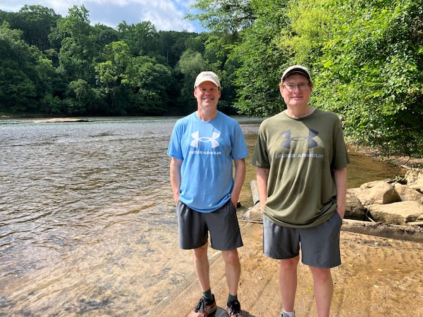 Edward Gaulrapp and his husband, Doug Blews, have been visiting Paces Mill Park for 25 years. (Reed Williams)