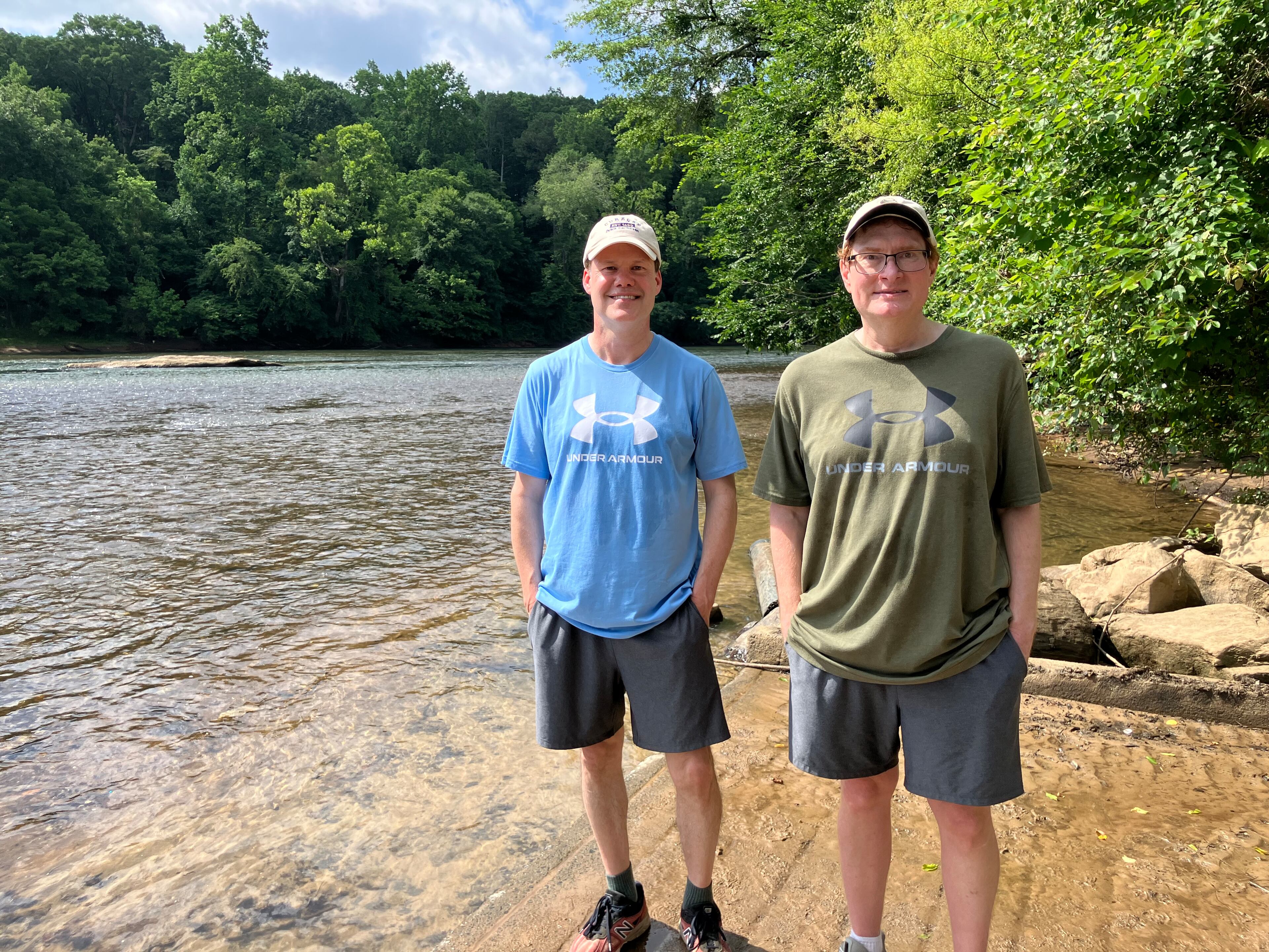 Edward Gaulrapp and his husband, Doug Blews, have been visiting Paces Mill Park for 25 years. (Reed Williams)