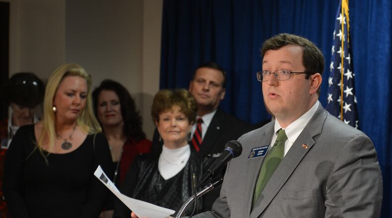 Sen. Josh McKoon, best known for being the General Assembly’s leading proponent of religious liberty legislation, has entered the race to replace Georgia Secretary of State Brian Kemp. BRANT SANDERLIN /BSANDERLIN@AJC.COM