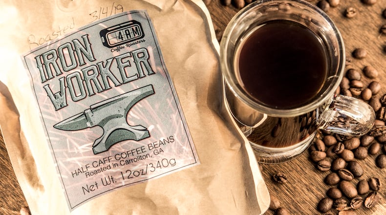 Ironworker Half Caff Coffee from Carrollton’s 4AM Coffee Roasters