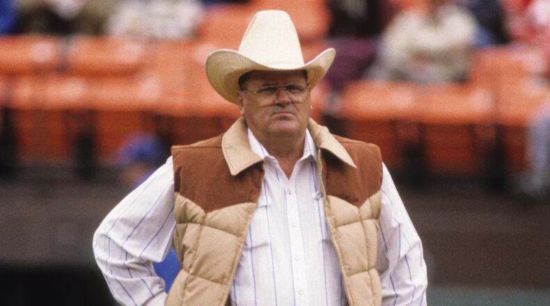 Bum Phillips coached in the NFL for the Houston Oilers and New Orleans Saints from 1975 to 1985.