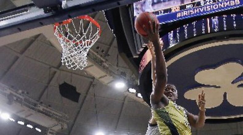 Georgia Tech Charles Mitchell scored 14 points to go with 12 rebounds for his fourth double-double of the season. Through Saturday's games, he was 11th in the country in offensive rebounds per game at 3.86. (ASSOCIATED PRESS)