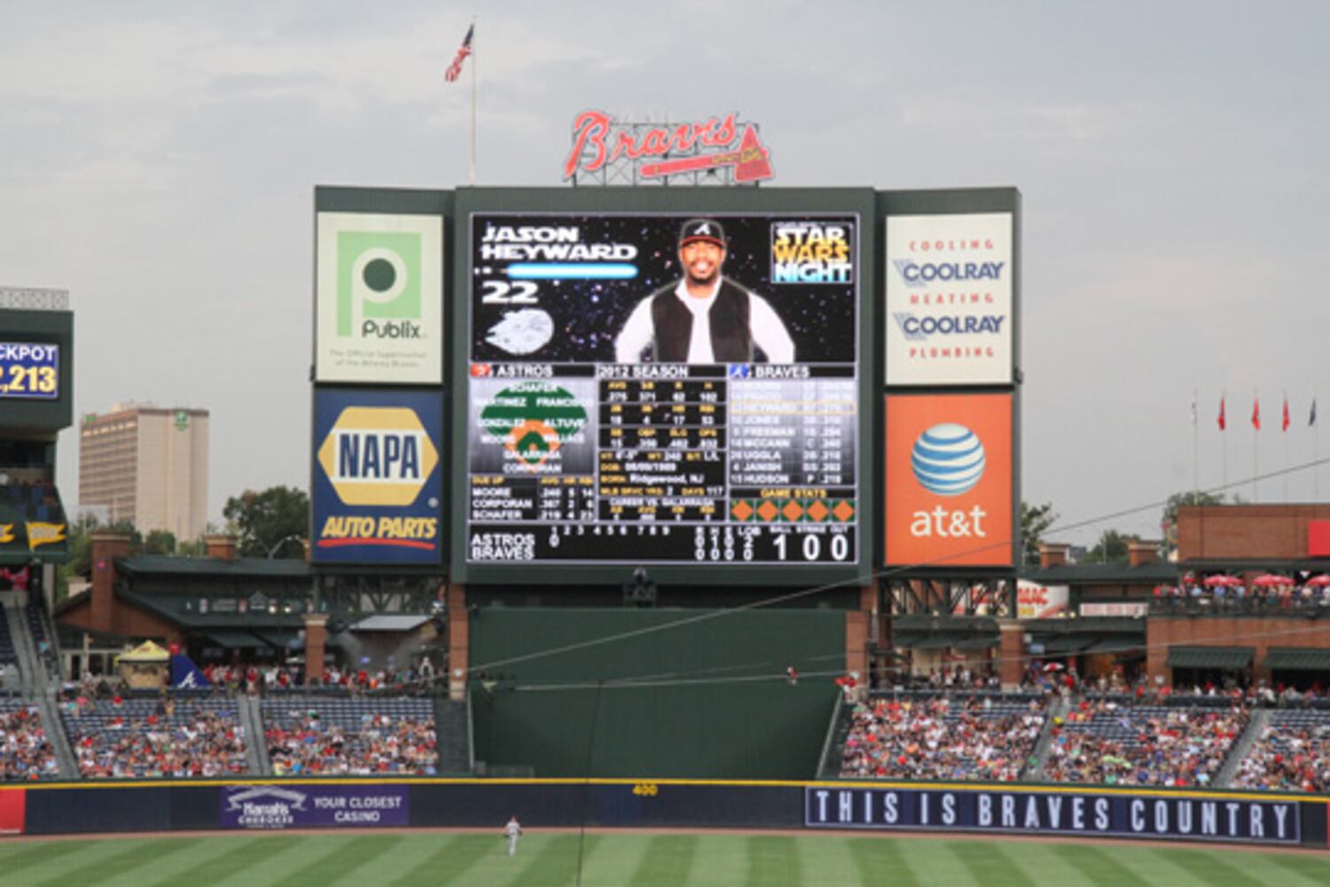 Star Wars night at Turner Field