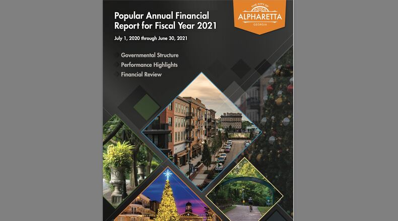 Alpharetta has released the city’s Annual Citizens Report for the 2021 calendar year. (Courtesy City of Alpharetta)