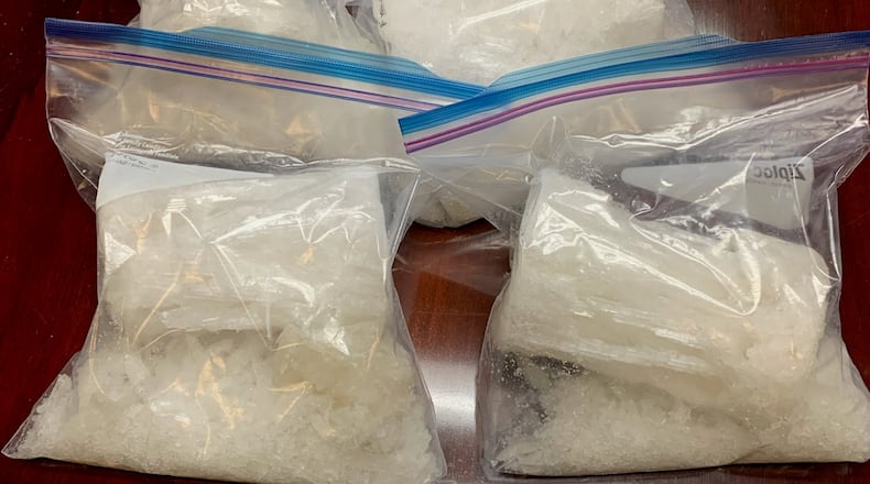 Investigators seized 4 kilograms of methamphetamine worth an estimated $400,000 from the Hall County home.