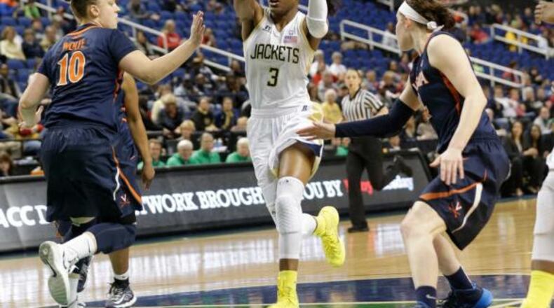 Georgia Tech guard Kaela Davis was a two-time All-ACC selection for the Yellow Jackets. (ASSOCIATED PRESS)