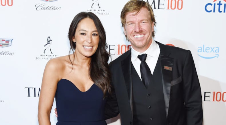 Joanna Gaines and Chip Gaines attend the TIME 100 Gala 2019 Cocktails at Jazz at Lincoln Center on April 23, 2019 in New York City. (Photo by Larry Busacca/Getty Images for TIME)