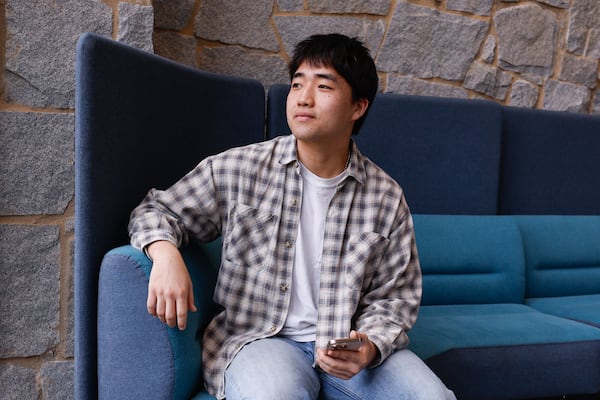“Fizz is probably the most popular student app we’ve had at Oglethorpe,” Oglethorpe student Matthew Kwon said. The community moderators at the university have already had to remove multiple homophobic and racist posts in the first week and a half of Fizz’s launch, he added. (Natrice Miller/AJC)