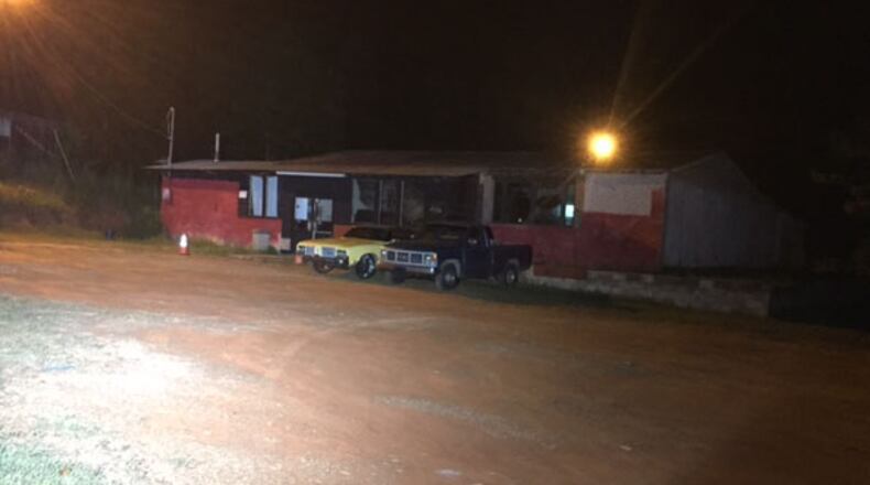 Ten people were shot early Sunday morning at the Hill Haven Event Center in Greenville, about 60 miles southwest of Atlanta. (Credit: Channel 2 Action News)