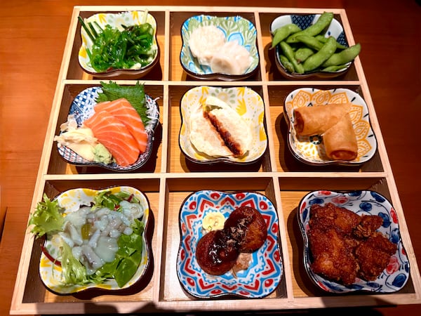The Signature Sampler at Bobo Izakaya is a culinary pleasure. (Angela Hansberger for the AJC)