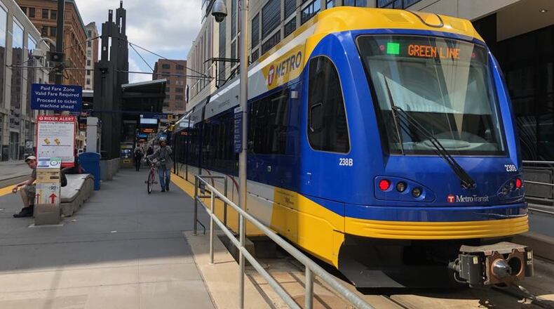 MARTA’s plans for Atlanta include 29 miles of light rail, like this line in Minneapolis.